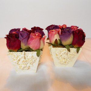 Decor Rose Bud Planter Set of 2